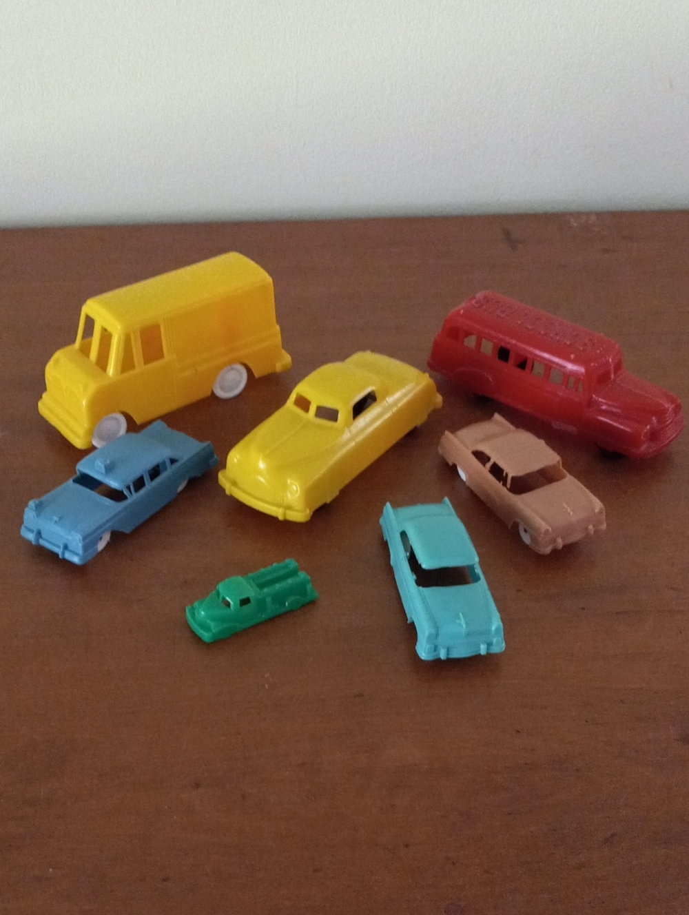 Vintage 1950s Molded Plastic Toy Vehicle Lot